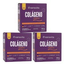 Kit 3X Col�geno Verisol - 30 Sach�s de 5g Frutas Tropicais - Sanavita