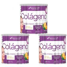 Kit 3X Col�geno Verisol Com Hialur�nico - 200g Abacaxi com Hortel� - BodyAction	