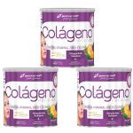 Kit 3X Col�geno Verisol Com Hialur�nico - 200g Abacaxi com Hortel� - BodyAction	
