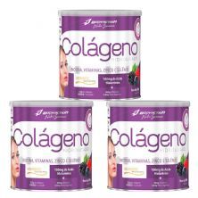 Kit 3X Col�geno Verisol Com Hialur�nico - 200g Frutas Vermelhas - BodyAction