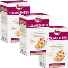 Kit 3X Colagentek - 10 Sach�s 10g Laranja Com Acerola - Vitafor