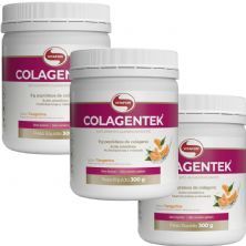 Kit 3X Colagentek - 300g Tangerina - Vitafor