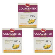 Kit 3X Colagentek Beauty Verisol - 30 Sach�s 3,5g Abacaxi com Hortel� - Vitafor