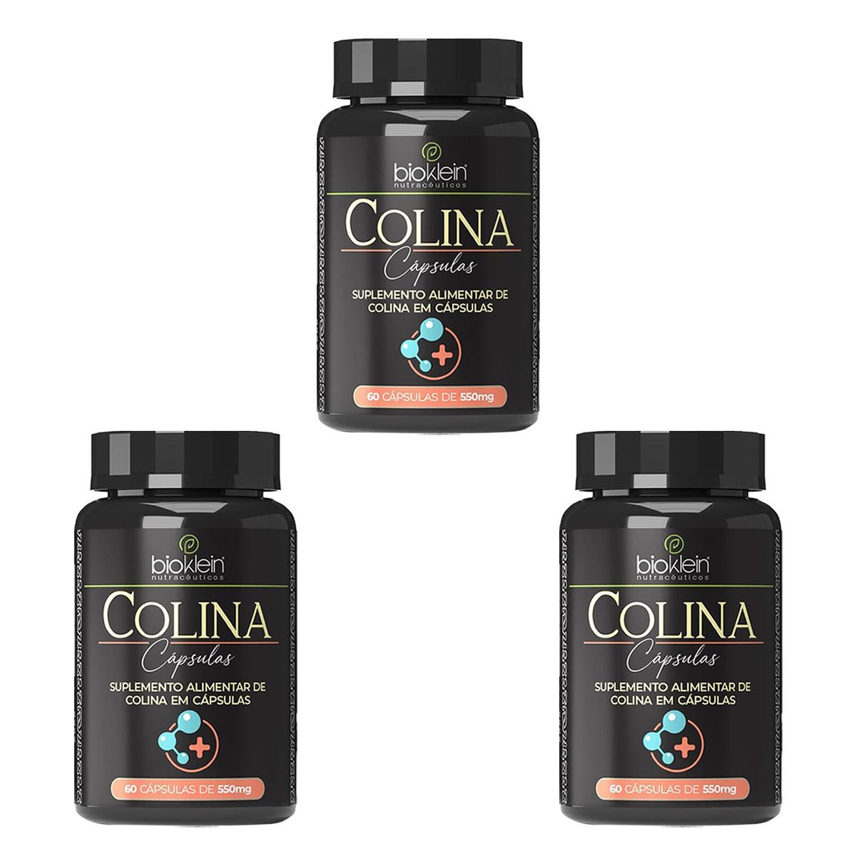 Kit 3X Colina - 60 C�psulas - Bioklein