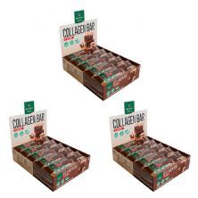 Kit 3X Collagen Bar - 10 Unidades 50g Brownie de Chocolate - NutriFy