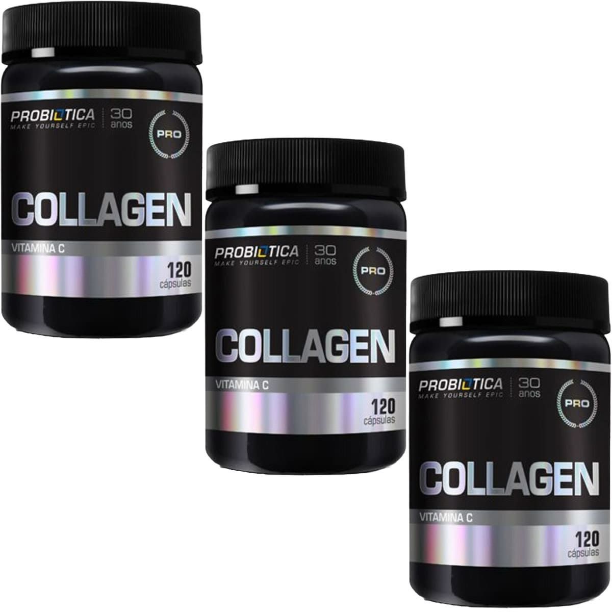 Kit 3X Collagen C - 120 C�psula - Probi�tica