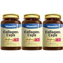 Kit 3X Collagen Caps Col�geno - 60 C�psulas - VitaminLife