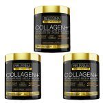 Kit 3X Collagen Plus Belissima - 264g Laranja Com Acerola - Black Skull