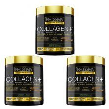 Kit 3X Collagen Plus Belissima - 264g Lim�o- Black Skull
