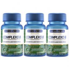 Kit 3X Complexo B - 60 C�psulas - Catarinense Nutri��o