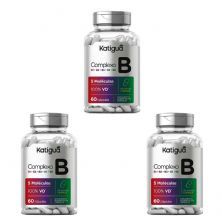 Kit 3X Complexo B - 60 C�psulas - Katigu�