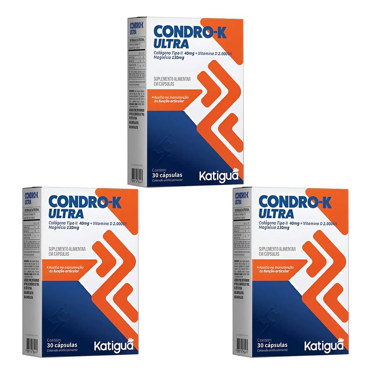 Kit 3X Condro-k Ultra - 30 C�psulas - Katigu�