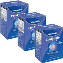 Kit 3X Condrolife Ultra Col�geno Tipo II - 30 C�psulas - VitaminLife