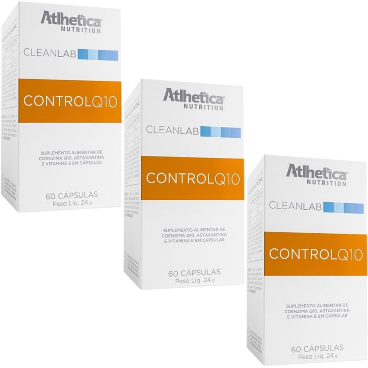 Kit 3X Control Q10 - 60 C�psulas - Atlhetica Nutrition