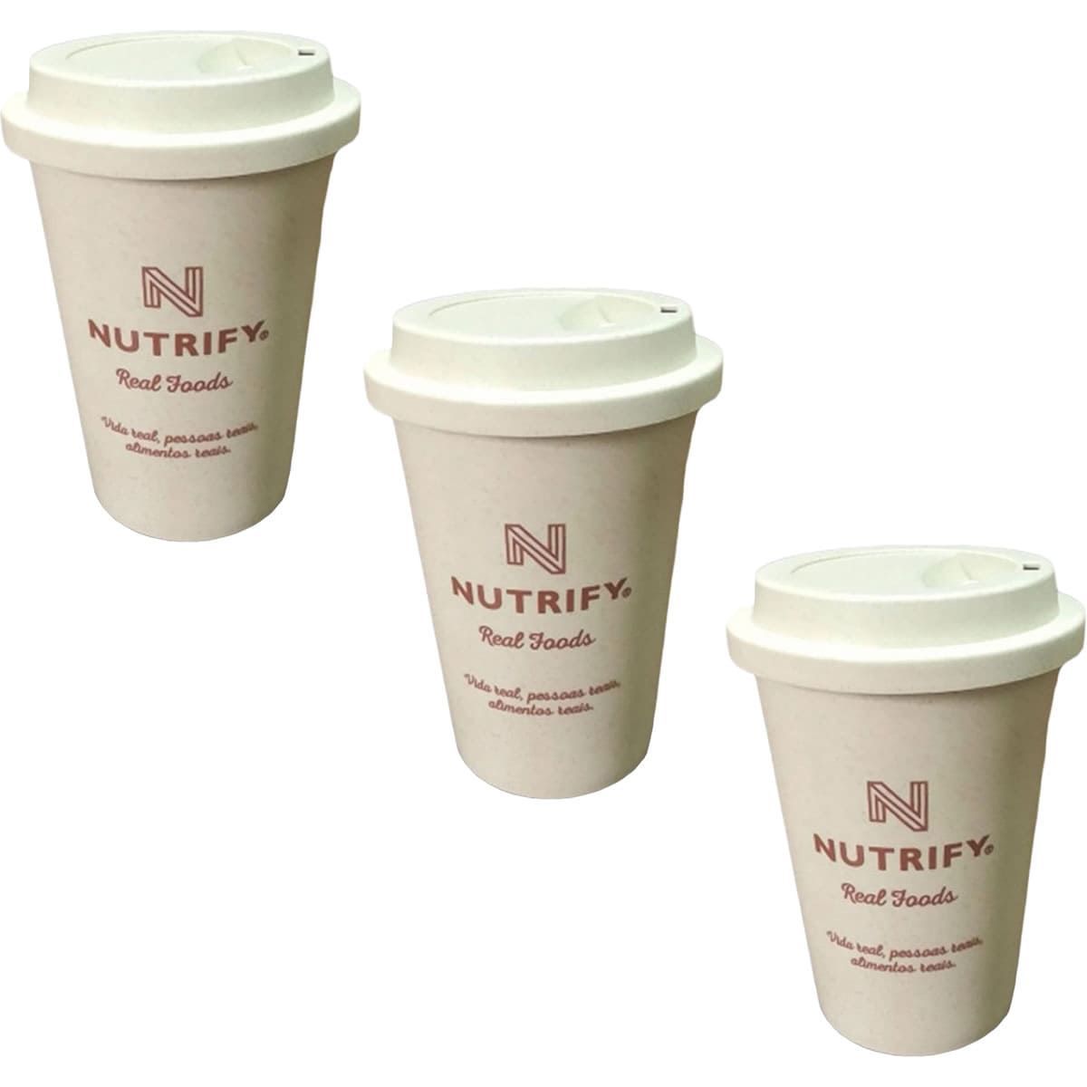 Kit 3X Copo Ecologico - 470ml -  Nutrify