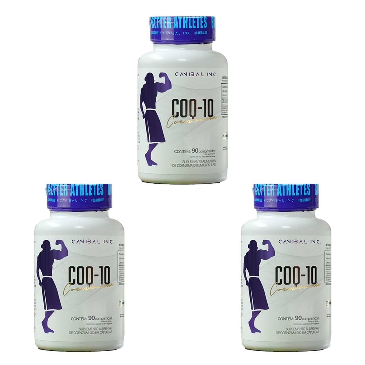 Kit 3X Coq-10 200mg - 90 C�psulas - Canibal