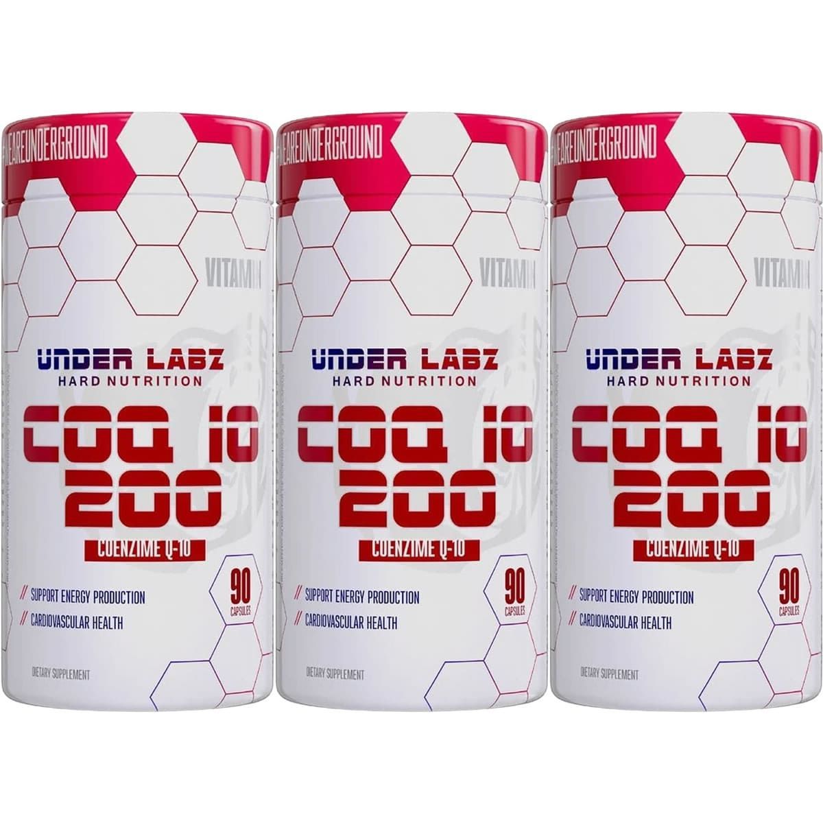 Kit 3X Coq-10 200mg - 90 C�psulas - Under Labz
