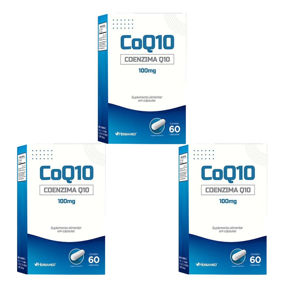 Kit 3X CoQ 10 - 60 C�psulas - Herbamed