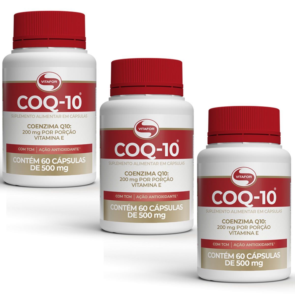Kit 3X COQ-10 - 60 C�psulas - Vitafor
