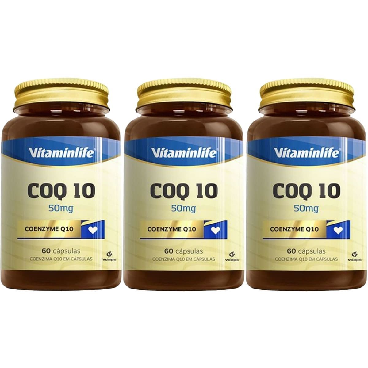 Kit 3X COQ 10 - Coenzyme Q10 - 60 C�psulas - VitaminLife