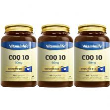 Kit 3X COQ 10 - Coenzyme Q10 - 60 C�psulas - VitaminLife