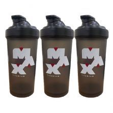 Kit 3X Coqueteleira - 600ml Fum� - Max Titanium