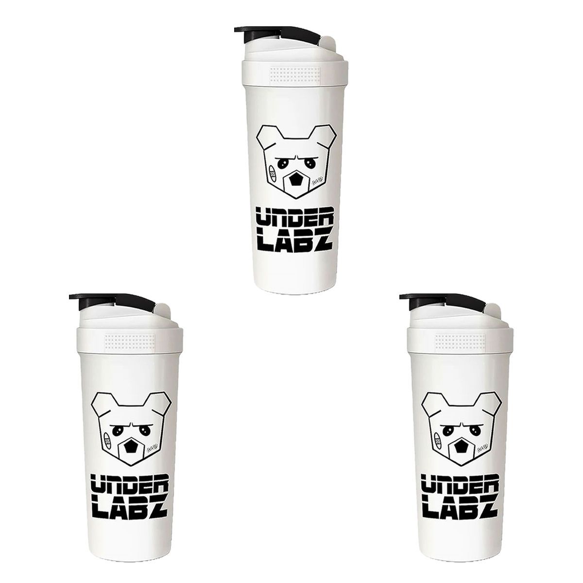 Kit 3X Coqueteleira - 600ml Perola - Under Labz