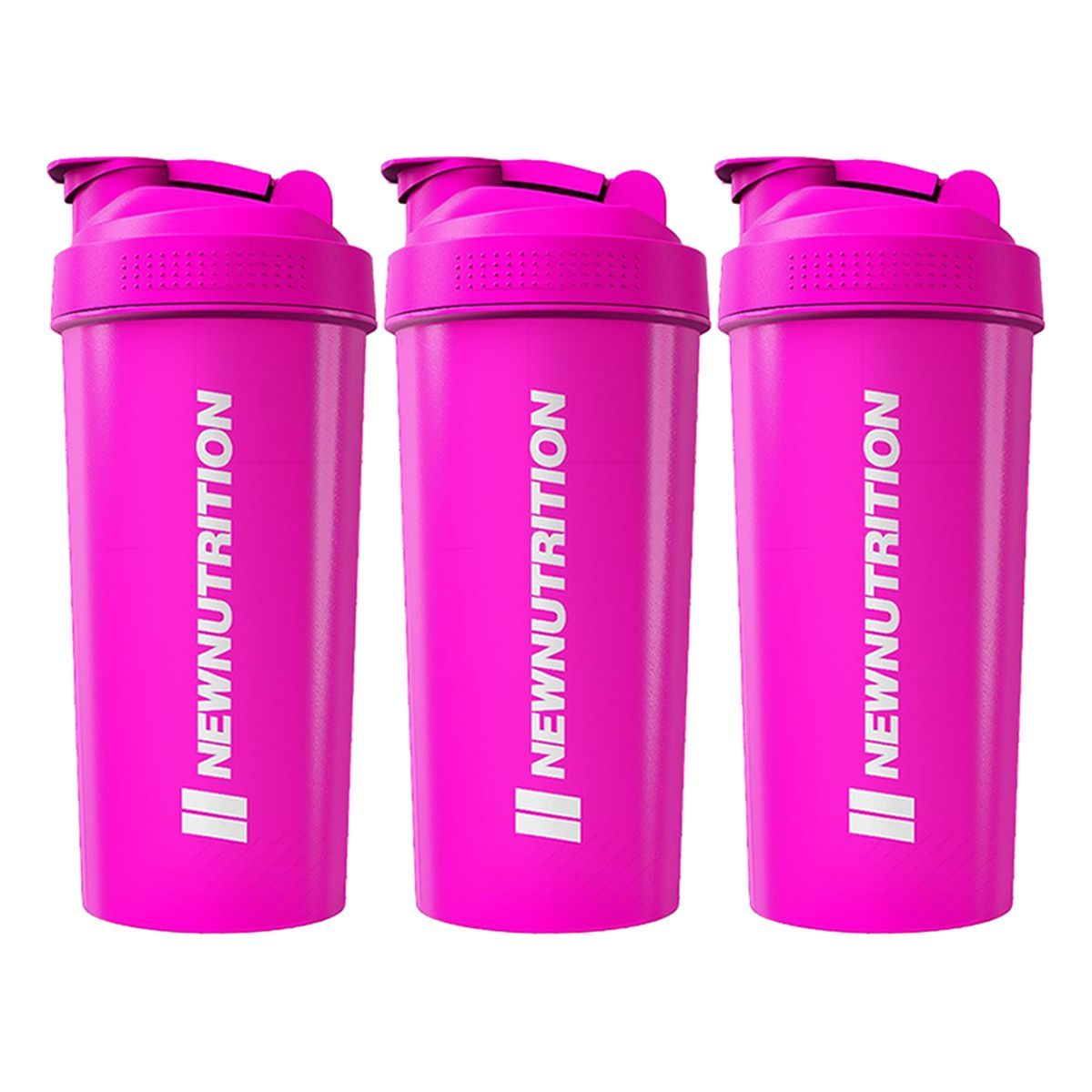 Kit 3X Coqueteleira - 600ml Pink - Newnutrition