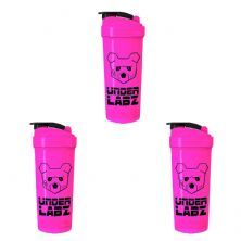 Kit 3X Coqueteleira - 600ml Pink - Under Labz
