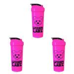 Kit 3X Coqueteleira - 600ml Pink - Under Labz