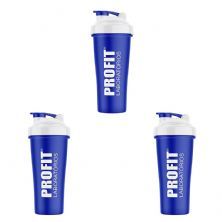 Kit 3X Coqueteleira - 700ml Azul - Profit Labs