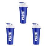 Kit 3X Coqueteleira - 700ml Azul - Profit Labs