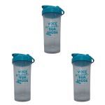 Kit 3X Coqueteleira B�sic - 600ml - Equaliv