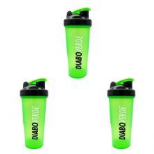 Kit 3X Coqueteleira com Blender Diabo Verde - 600ml Verde - FTW