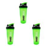 Kit 3X Coqueteleira com Blender Diabo Verde - 600ml Verde - FTW