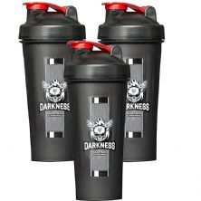 Kit 3X Coqueteleira Darkness - 600ml - Integralm�dica