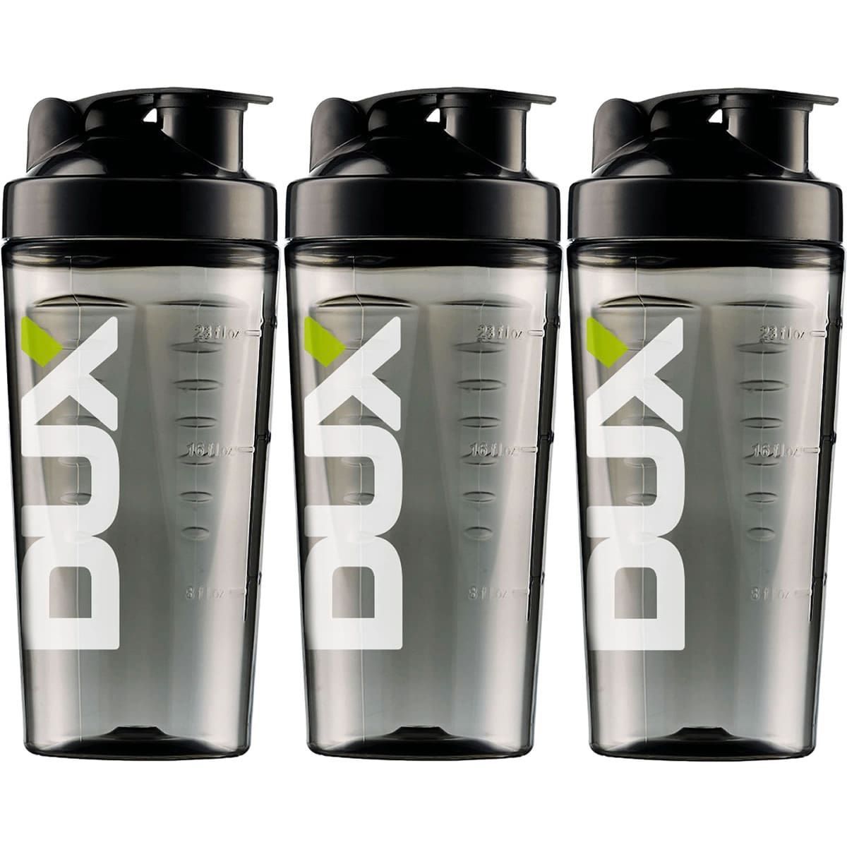 Kit 3X Coqueteleira Dux - 800ml Fum� - Dux Nutrition