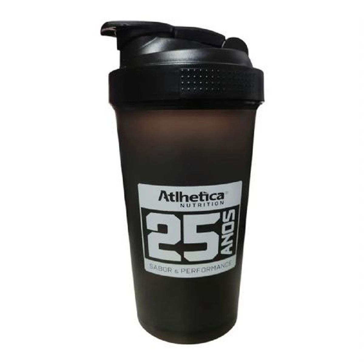 Kit 3X Coqueteleira Edi��o 25 Anos - 600ml Preta - Atlhetica Nutrition