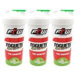 Kit 3X Coqueteleira Foguete N�o Tem R� - 700ml Ma�� Verde - FTW