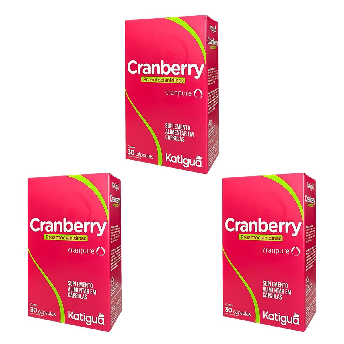 Kit 3X Cranberry - 30 C�psulas - Katigu�
