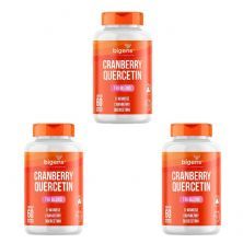 Kit 3X Cranberry Quercetin - 60 Comprimidos - Bigens