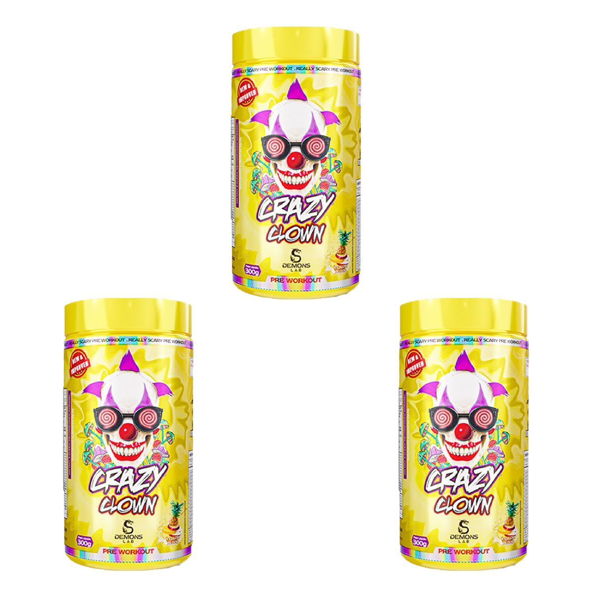 Kit 3X Crazy Clown - 300g Yellow Blood - Demons Lab