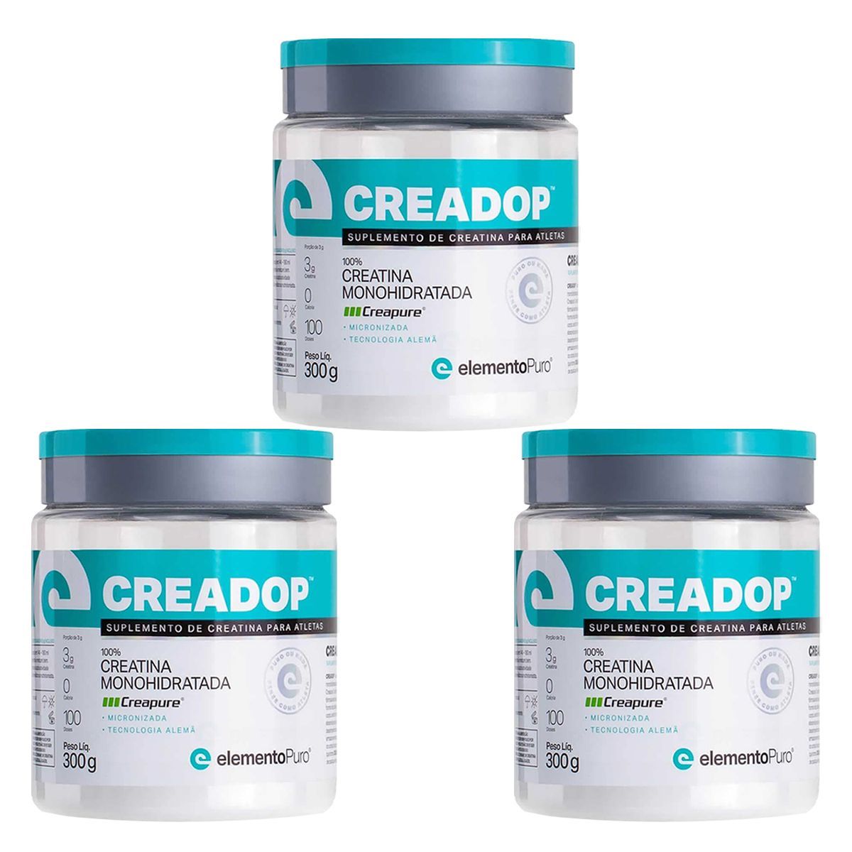Kit 3X CreaDop Creapure -  300g - ElementoPuro