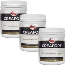 Kit 3X Creafort Creapure Creatina - 300g - Vitafor