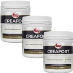 Kit 3X Creafort Creapure Creatina - 300g - Vitafor