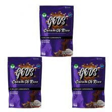 Kit 3X Cream of Rice - 1000g Refil Chocolate com Coco - Canibal	