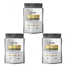 Kit 3X Creatina 100% Pura - 150g Refil Natural -  Inove Nutrition