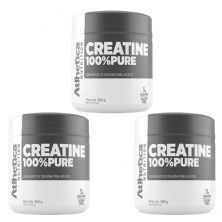 Kit 3X Creatina 100% Pure Pro Series - 300g Natural - Atlhetica Nutrition