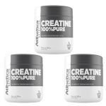 Kit 3X Creatina 100% Pure Pro Series - 300g Natural - Atlhetica Nutrition