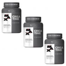 Kit 3x Creatina - 120 c�psulas - Max Titanium